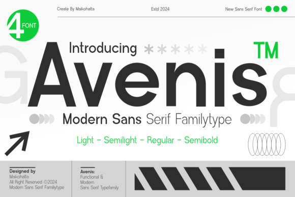 Avenis: A Modern Sans Serif Font That Feels Like Home