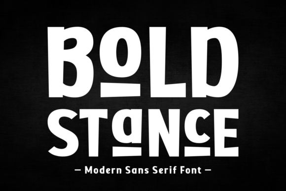 Bold Stance: A Confident Sans Serif Font for Small Business Branding