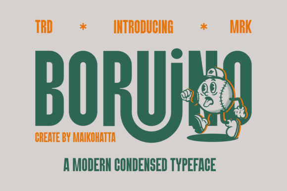 Boruino: A Modern Condensed Typeface for Thoughtful Layouts