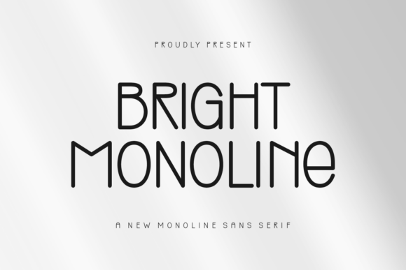 Bright Monoline: A Clean, Elegant Sans Serif Font for Handmade Brands