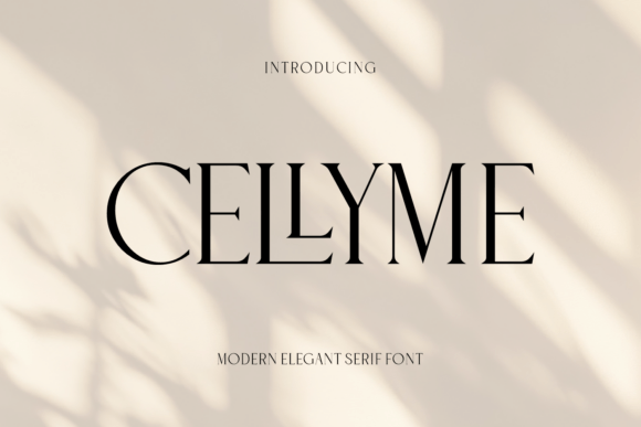 Cellyme: A Refined Serif Font for Handmade Labels & Invitations
