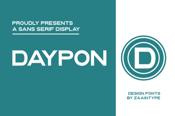 Daypon: A Clean, Confident Sans Serif Font for Small Business Branding