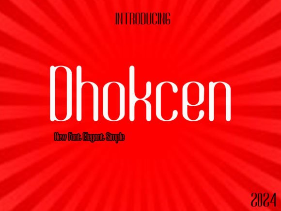 Dhokcen: A Clean Sans Serif Font for Handmade Brands