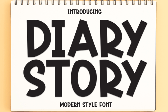 Diary Story: A Friendly Sans Serif Font for Digital Design