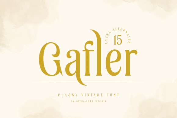 Gafler: A Serif Font That Makes Your Brand Feel Thoughtfully Designed