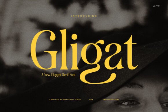 Gligat: A Refined Serif Font for Small Business Branding