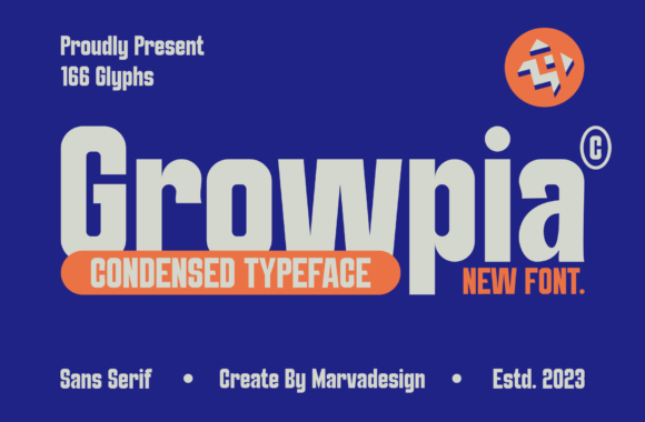 Growpia: A Bold, Modern Sans Serif Font for Handmade Makers