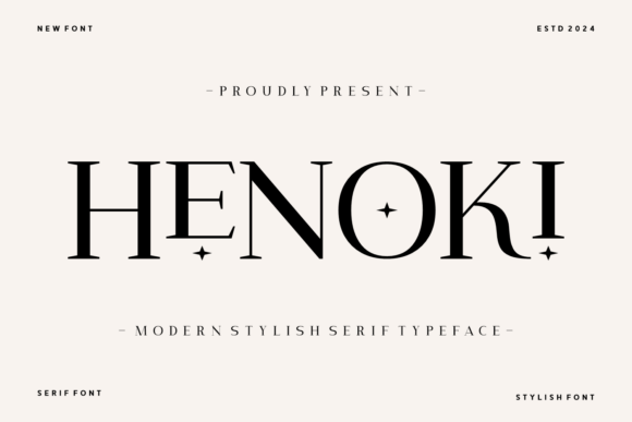 Henoki Serif Font for Handmade Brands & Printables