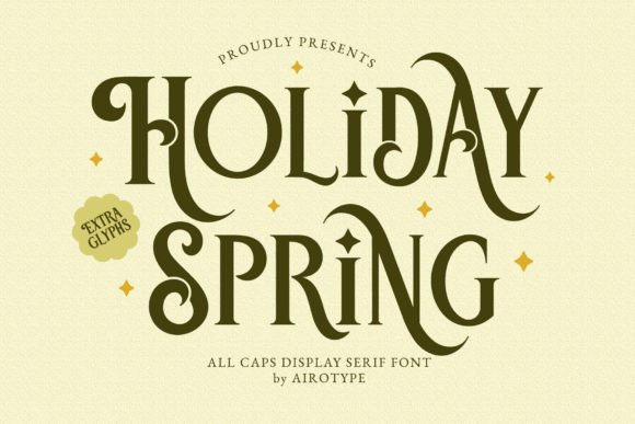 Holiday Spring: A Refined Serif Font for Digital Branding