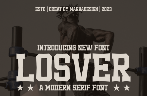 Losver: A Modern Serif Font That Elevates Campaign Visuals