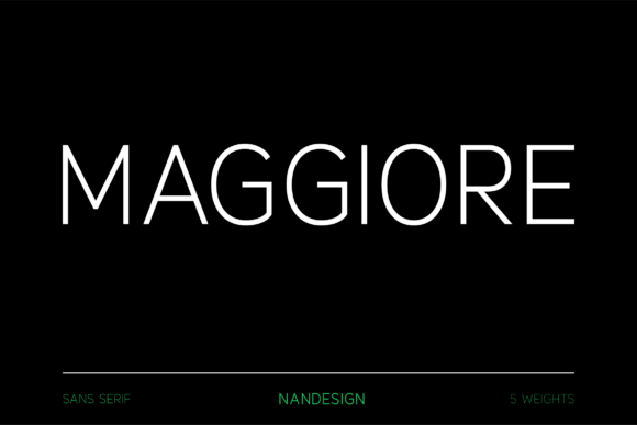 Maggiore Font: Elegant Sans Serif for Handmade Brands