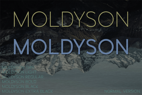 Moldyson: A Bold, Unapologetic Sans Serif