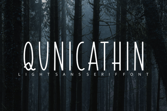 Qunicathin: A Refined Serif Font for Digital Branding