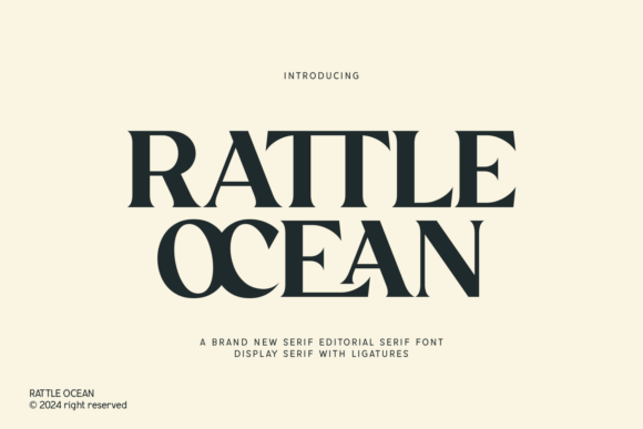 Rattle Ocean: A Stylish Serif Font for Modern Brand Identity