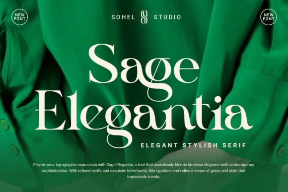 Sage Elegantia: A Refined Serif Font for Luxury Branding