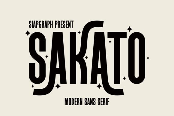 Sakato: A Festive, Friendly Sans Serif Font for Real Business Branding