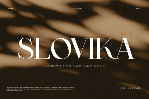 Slovika: A Refined Serif Font for Editorial Design