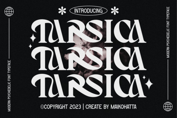 Tarsica: A Modern Psychedelic Serif Font for Scroll-Stopping Campaigns