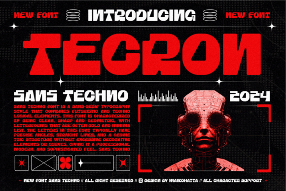 Tecron: A Futuristic Display Font for Thoughtful Editorial Design