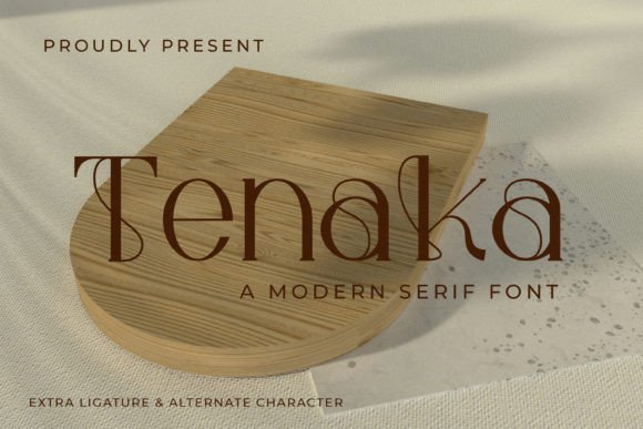 Tenaka: A Modern Serif Font for Handmade Brands